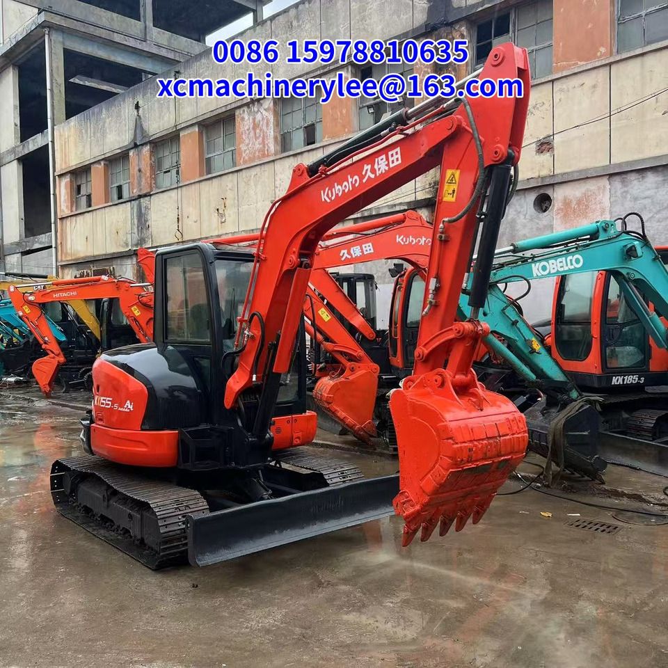 2024 Kubota KX155-5 Ai mini excavator, front three-quarter view 2024 Kubota KX155-5 Ai mini excavator, front three-quarter view