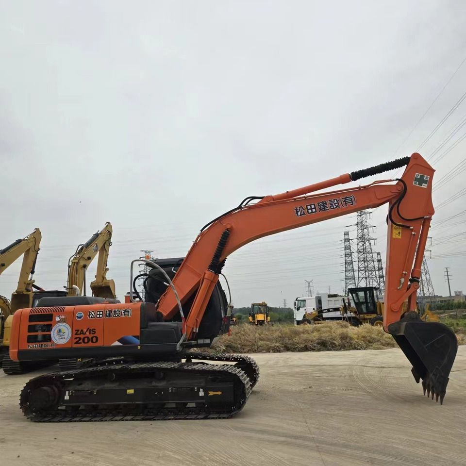 2022 Hitachi Zaxis 200 crawler excavator, side profile view 2022 Hitachi Zaxis 200 crawler excavator, side profile view