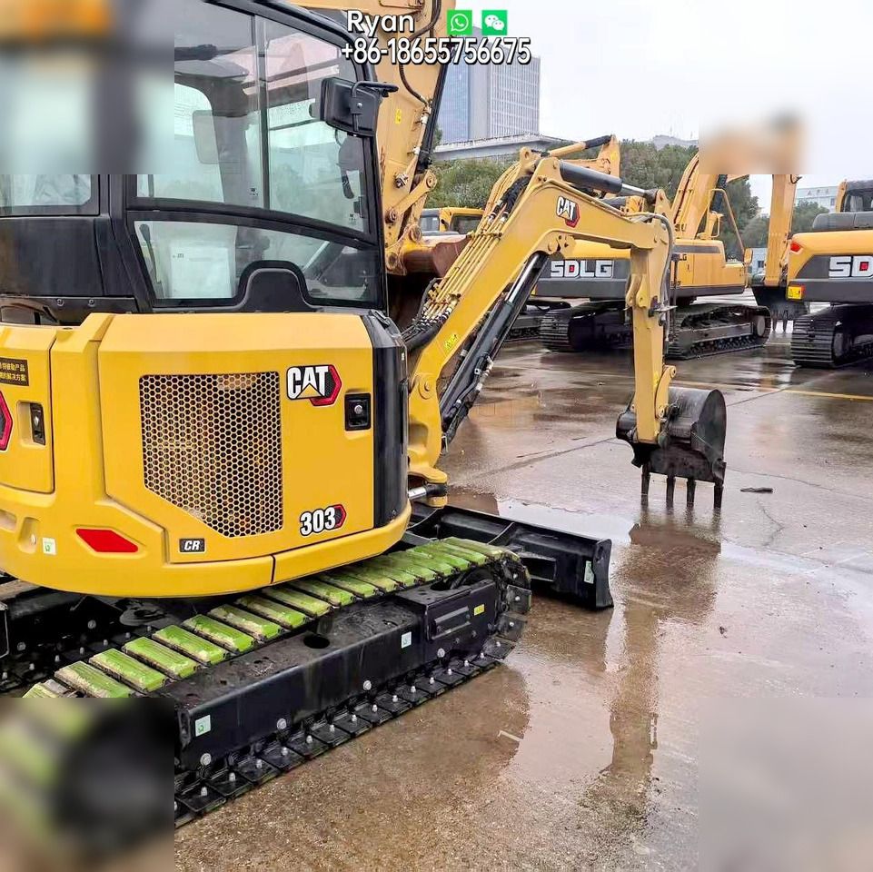 2025 Caterpillar 303CR mini excavator, side view 2025 Caterpillar 303CR mini excavator, side view