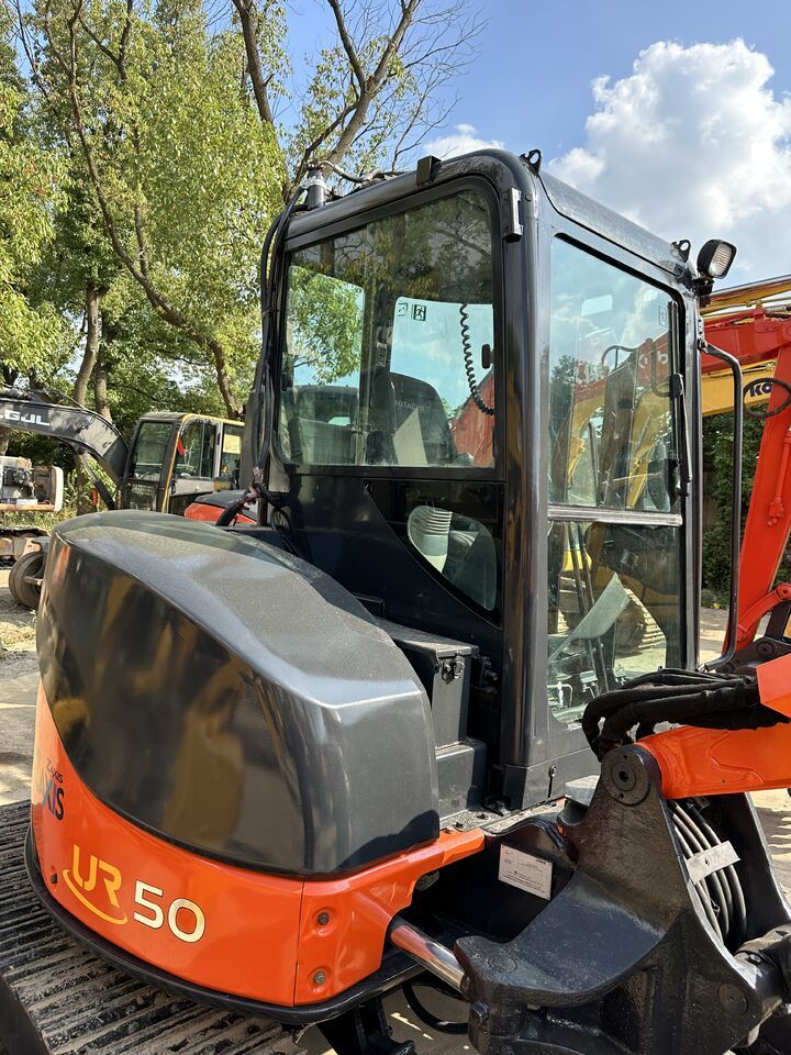 Hitachi ZX50U-2 mini excavator cab and counterweight view Hitachi ZX50U-2 mini excavator cab and counterweight view