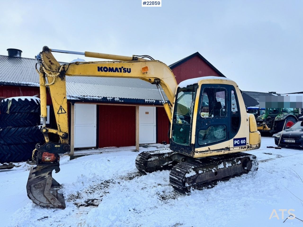 1994 Komatsu PC60-7 crawler excavator, side view