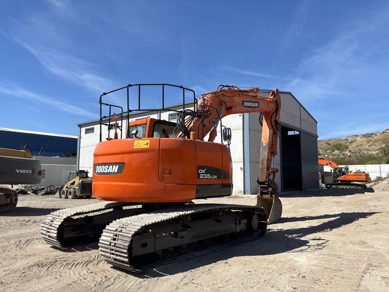 2014 Doosan DX235LCR crawler excavator, rear three-quarter view 2014 Doosan DX235LCR crawler excavator, rear three-quarter view