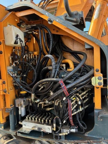 2014 Hyundai R145LCR-9A crawler excavator engine compartment view