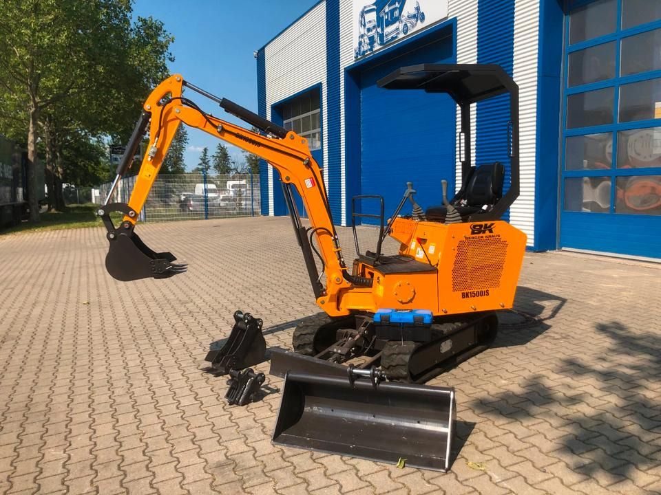 2026 Berger Kraus BK1500JS mini excavator, side view