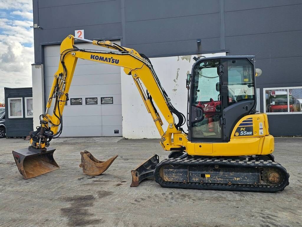 2020 Komatsu PC55MR-5 mini excavator, side profile view 2020 Komatsu PC55MR-5 mini excavator, side profile view