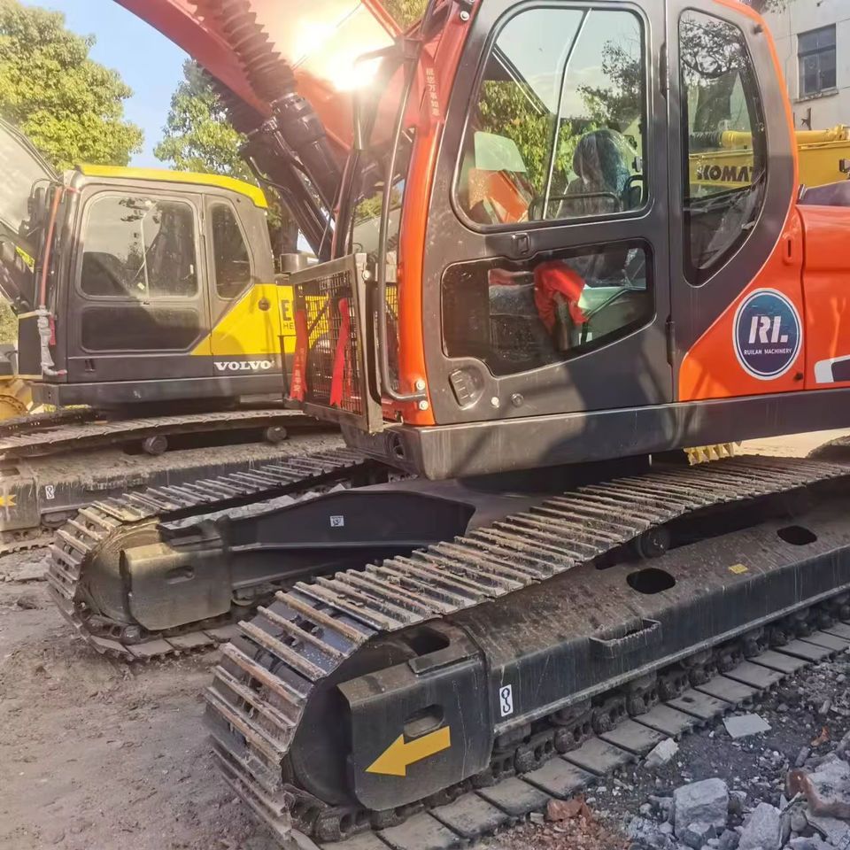 2022 Doosan DX225 crawler excavator, side profile view