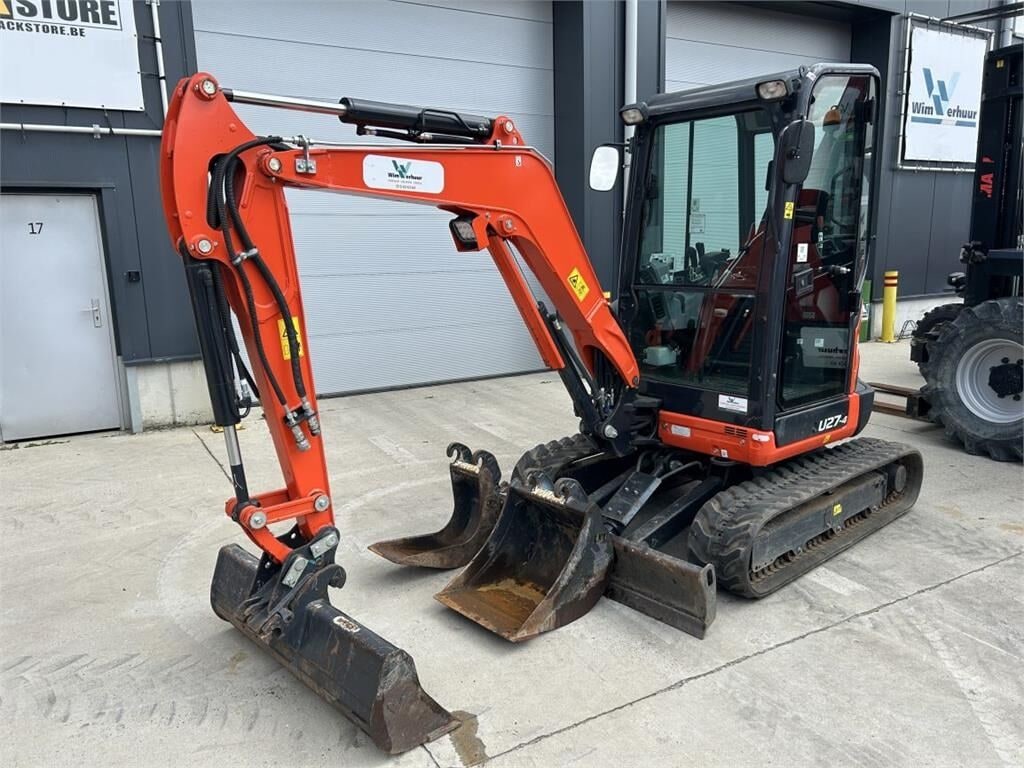 2024 Kubota U27-4 mini excavator, side view