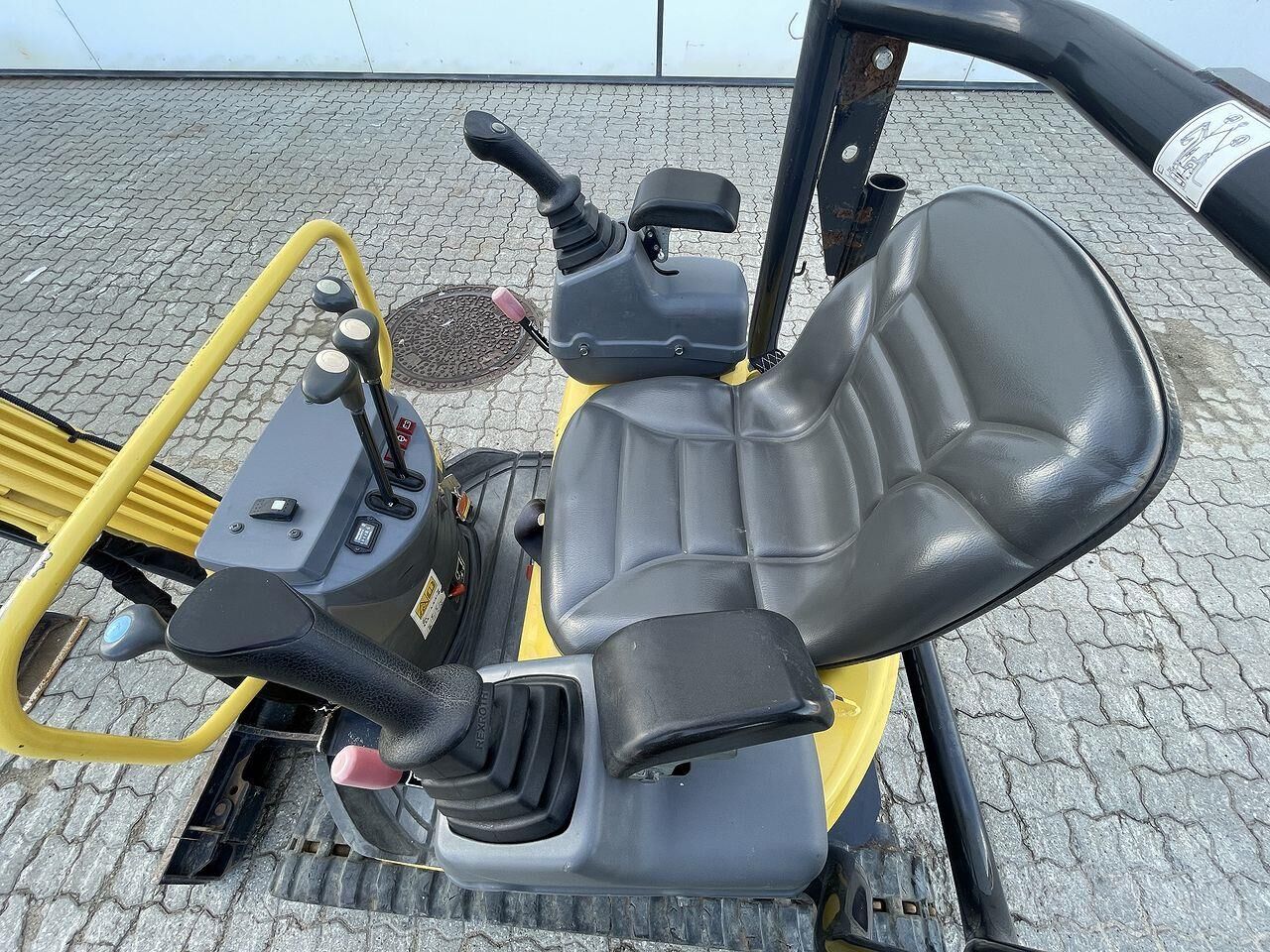 2019 Yanmar VIO12 mini excavator operator station view 2019 Yanmar VIO12 mini excavator operator station view