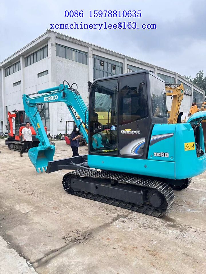 2024 Kobelco SK60 mini excavator, side view 2024 Kobelco SK60 mini excavator, side view