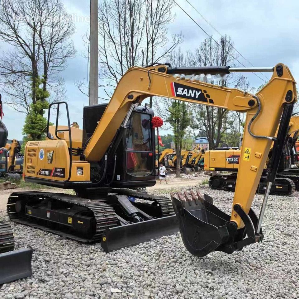 2022 Sany SY75C crawler excavator, side profile view 2022 Sany SY75C crawler excavator, side profile view