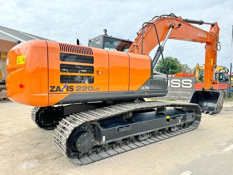 2025 Hitachi Zaxis 220LC crawler excavator, rear three-quarter view
