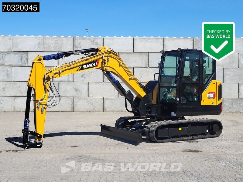 2024 Sany SY60 C mini excavator, side view 2024 Sany SY60 C mini excavator, side view