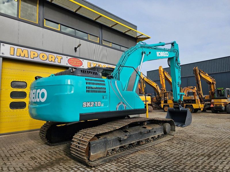 2017 Kobelco SK210LC-10 crawler excavator, rear three-quarter view