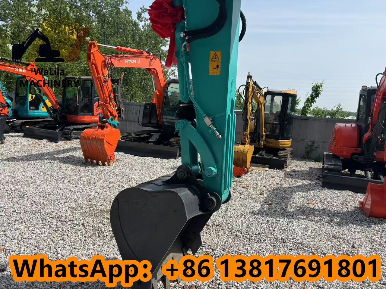 2024 Kobelco SK75-8 mini excavator boom and bucket detail 2024 Kobelco SK75-8 mini excavator boom and bucket detail
