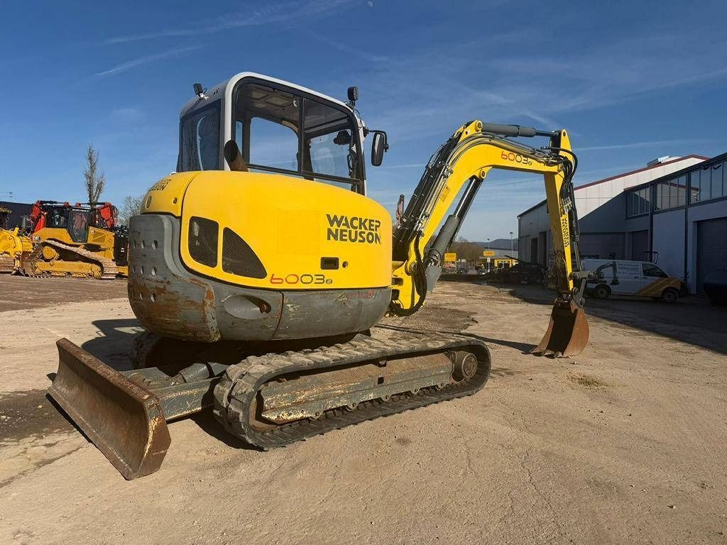 2013 Wacker Neuson 6003 mini excavator, rear three-quarter view