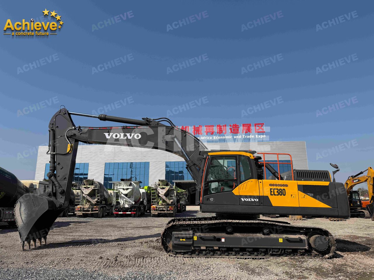 2025 Volvo EC380 crawler excavator, side view 2025 Volvo EC380 crawler excavator, side view
