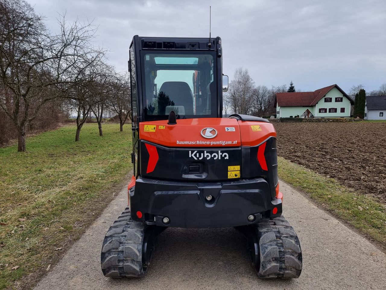 2023 Kubota KX060-5 mini excavator, rear view 2023 Kubota KX060-5 mini excavator, rear view