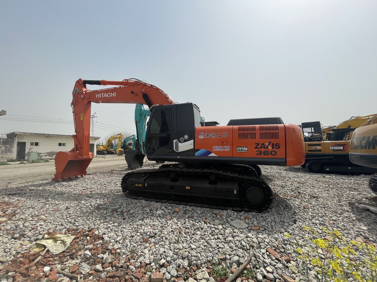 2024 Hitachi Zaxis 360 crawler excavator, side view
