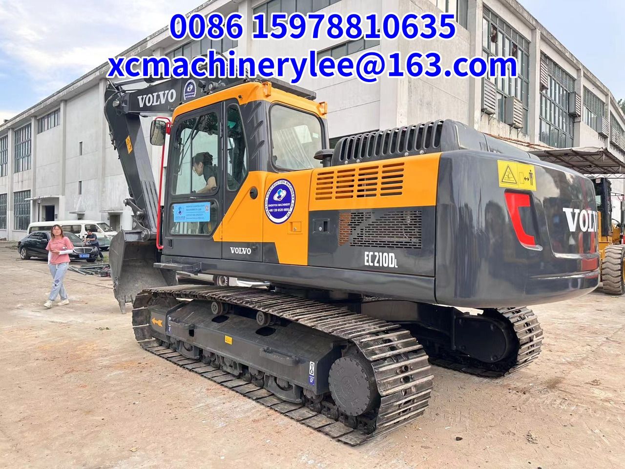 2023 Volvo EC210D crawler excavator, rear three-quarter view 2023 Volvo EC210D crawler excavator, rear three-quarter view