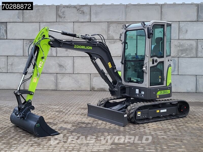 2024 Zoomlion ZE26GU mini excavator side view 2024 Zoomlion ZE26GU mini excavator side view