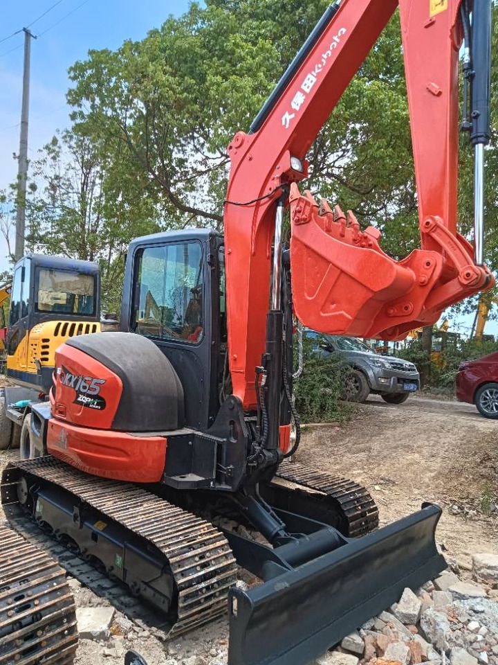 2022 Kubota KX165 crawler excavator, rear three-quarter view 2022 Kubota KX165 crawler excavator, rear three-quarter view