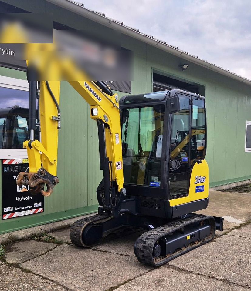 2016 Yanmar SV26 mini excavator, side view 2016 Yanmar SV26 mini excavator, side view