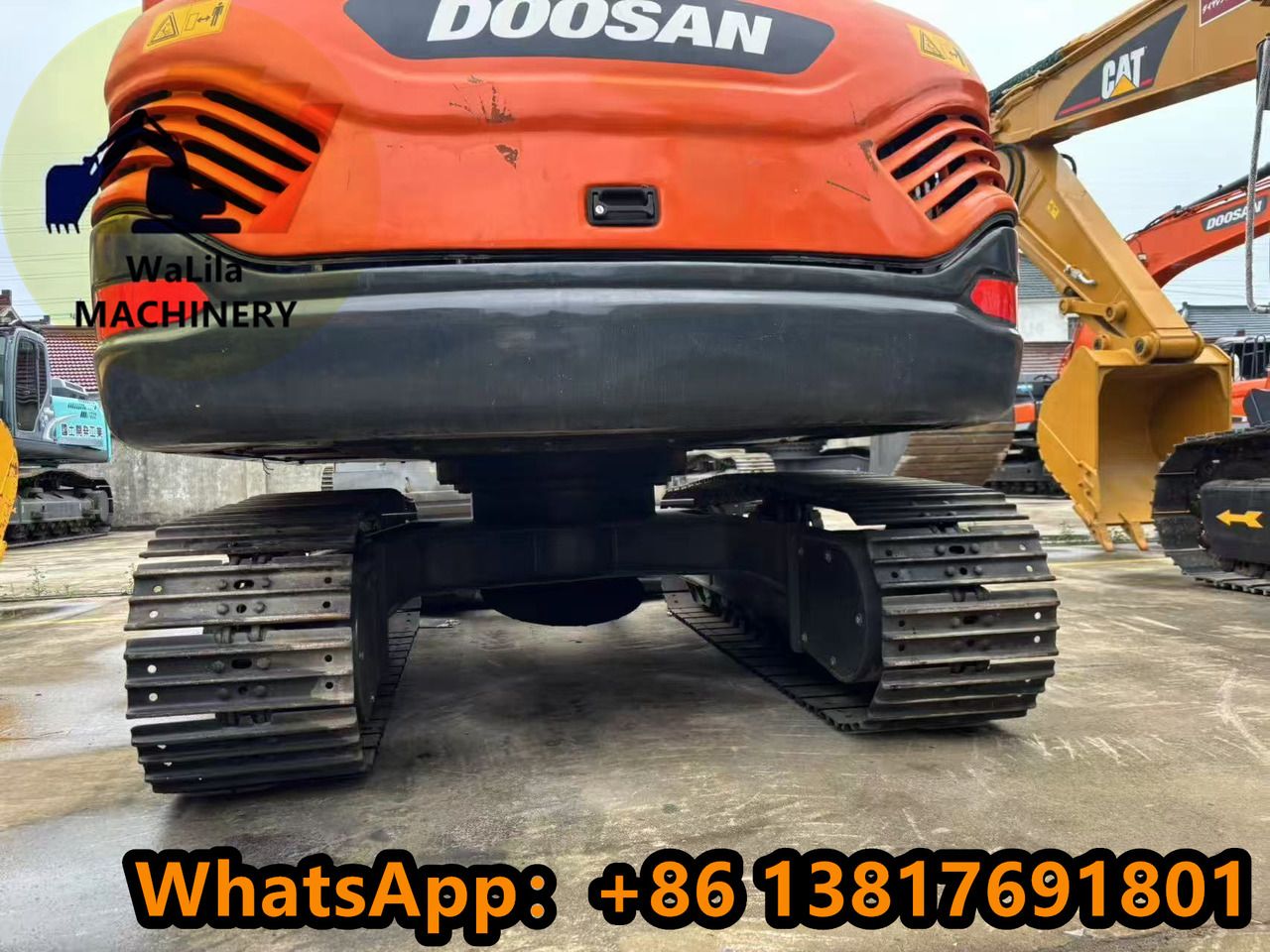 2023 Doosan DX75-9 mini excavator rear view 2023 Doosan DX75-9 mini excavator rear view