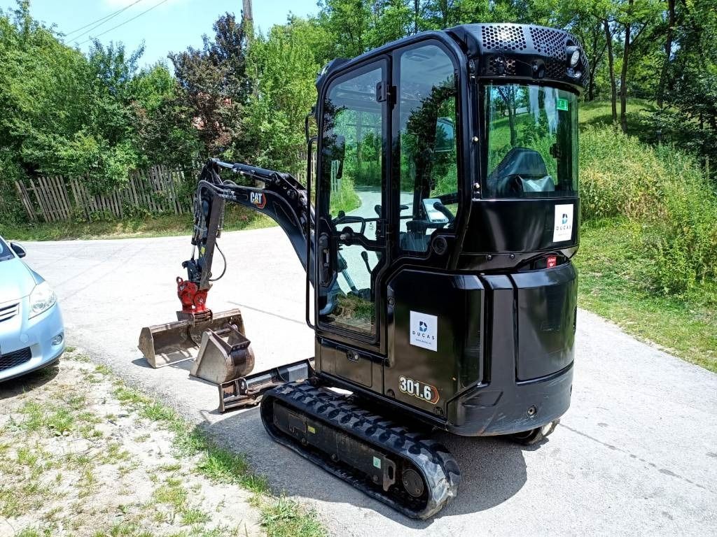 2019 Caterpillar 301.6-05A mini excavator, rear three-quarter view 2019 Caterpillar 301.6-05A mini excavator, rear three-quarter view