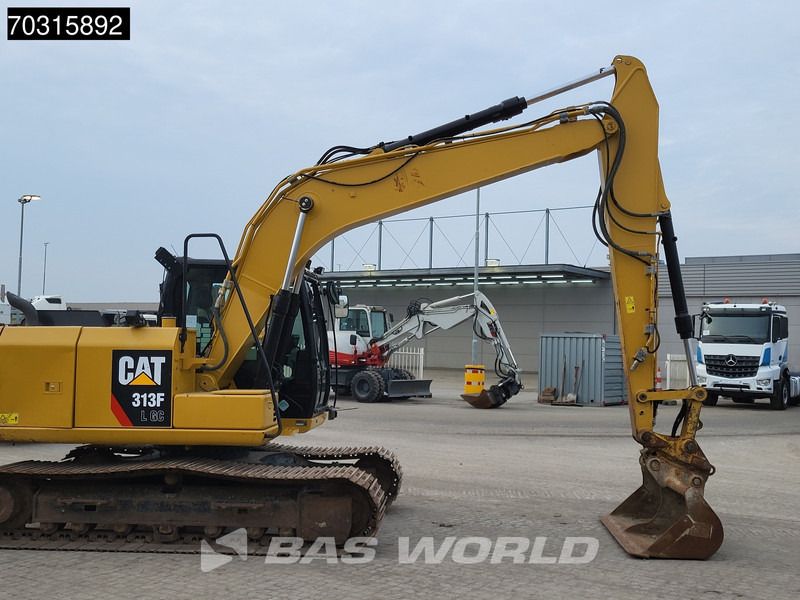 2019 Caterpillar 313FLGC crawler excavator, side view