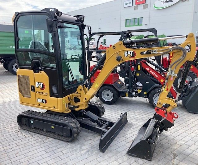 2023 Caterpillar 301.6 mini excavator, three-quarter view 2023 Caterpillar 301.6 mini excavator, three-quarter view