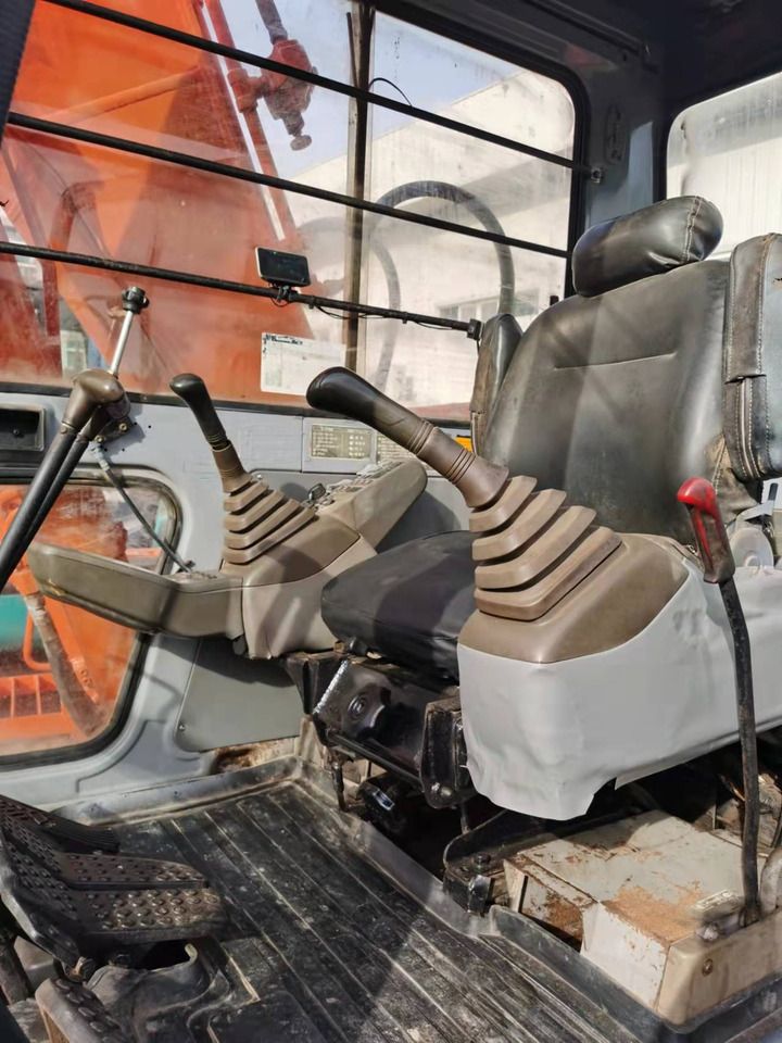 2014 Hitachi EX120-2 crawler excavator interior cab view