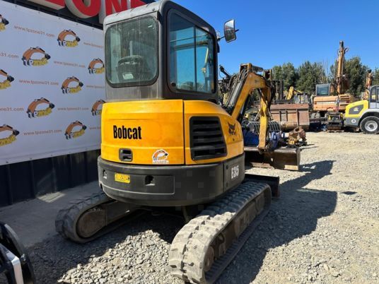 2016 Bobcat E35 mini excavator, rear three-quarter view 2016 Bobcat E35 mini excavator, rear three-quarter view