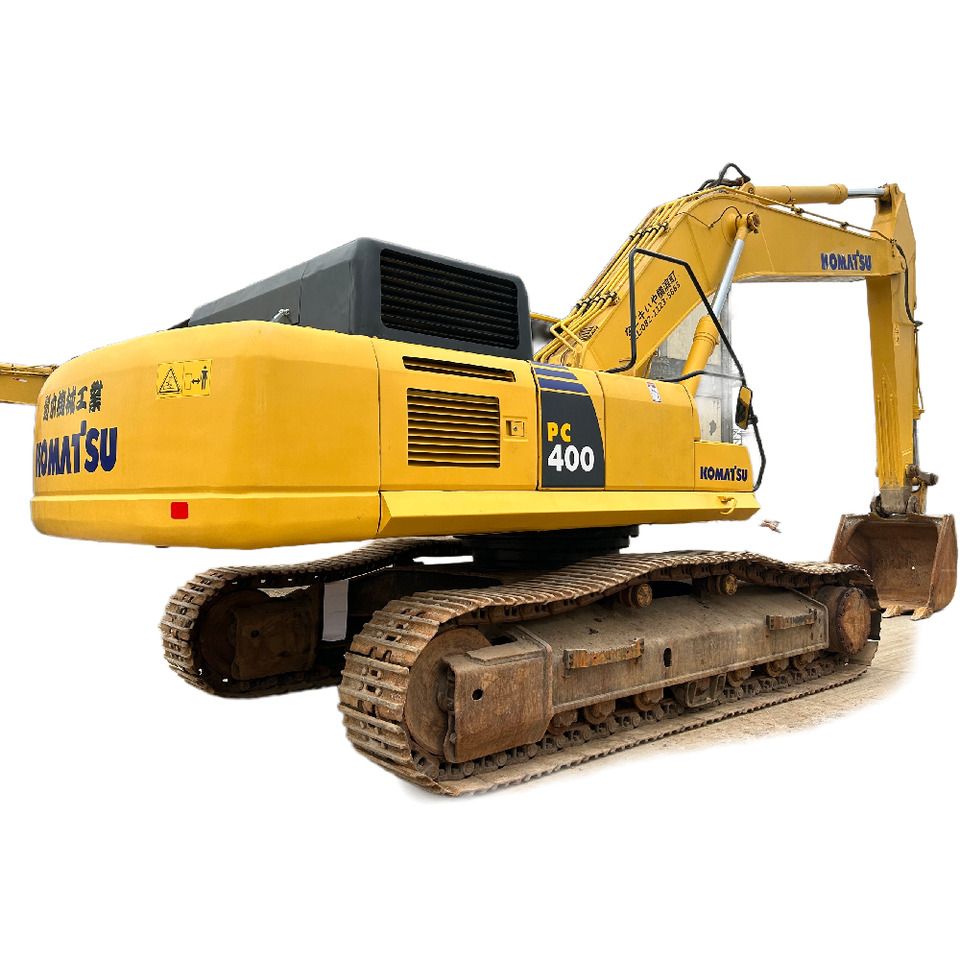 2016 Komatsu PC400-8 crawler excavator, rear three-quarter view