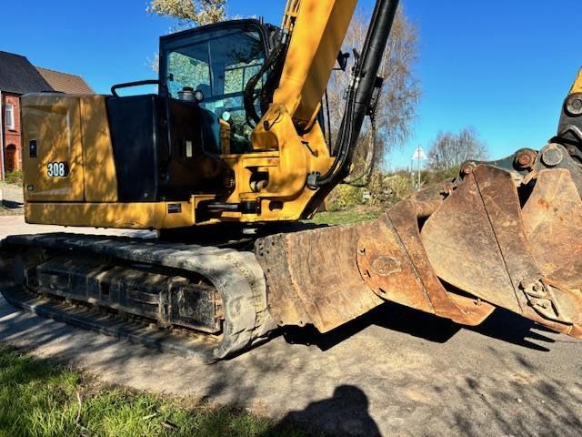 2021 Caterpillar 308 mini excavator side view 2021 Caterpillar 308 mini excavator side view