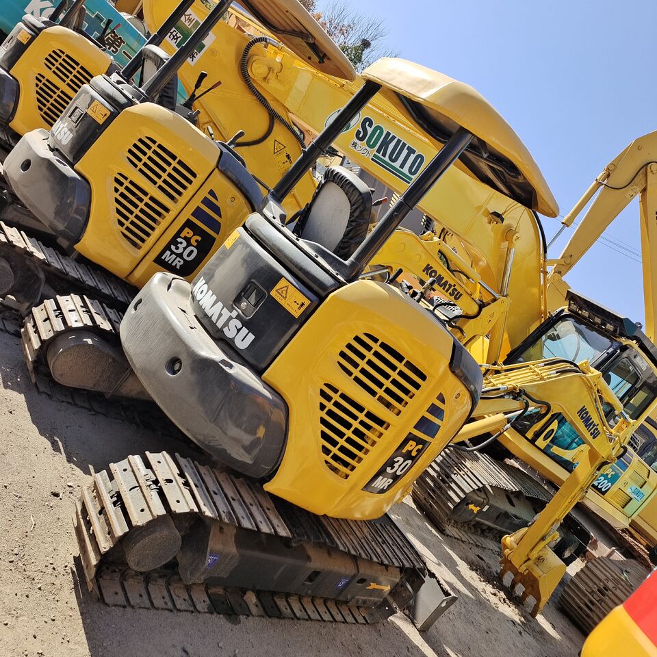 2006 Komatsu PC30 MR crawler excavator, rear three-quarter view
