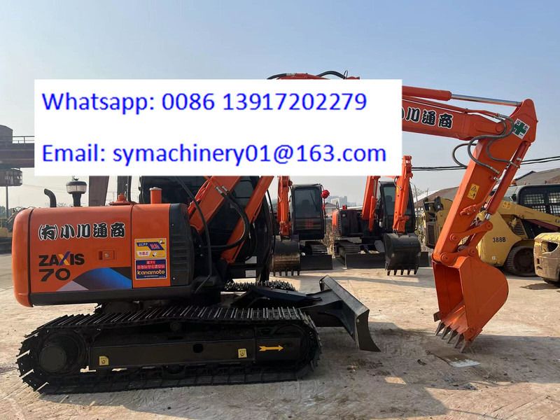 2024 Hitachi Zaxis 70 mini excavator side view 2024 Hitachi Zaxis 70 mini excavator side view