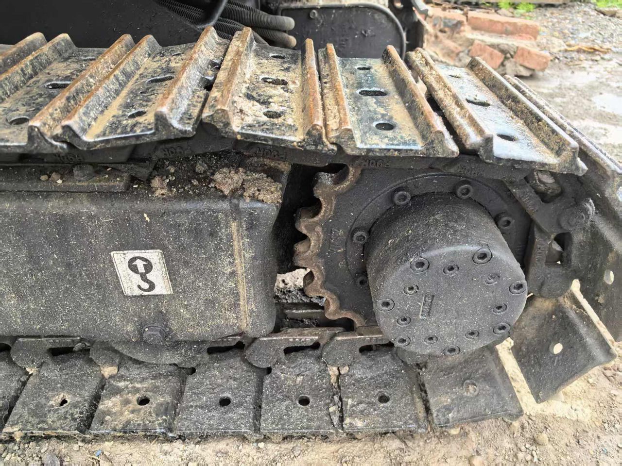 2021 Yanmar VIO 17 mini excavator track drive detail