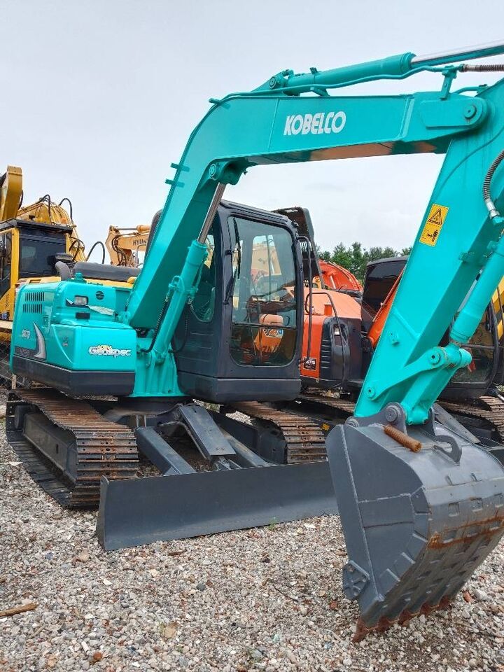 2024 Kobelco SK75 crawler excavator, side view