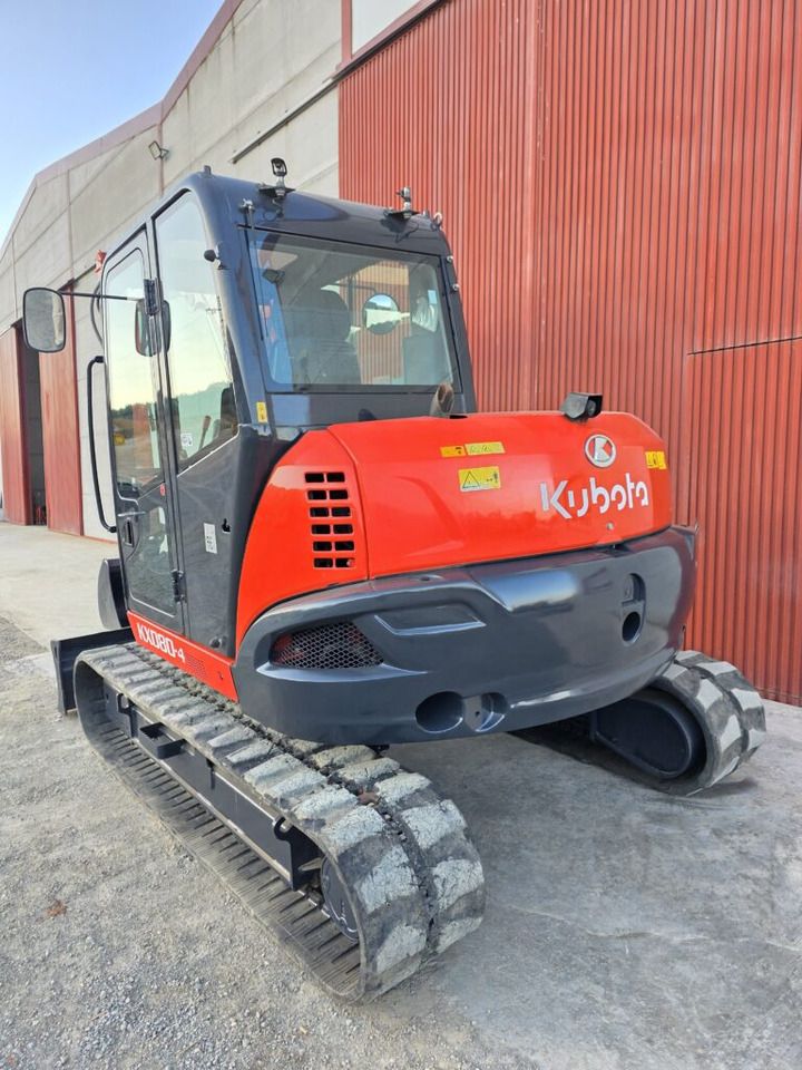 2021 Kubota KX080-4A2 mini excavator rear three-quarter view