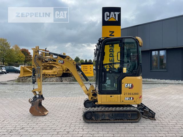 2021 Caterpillar 301.8 mini excavator, side view