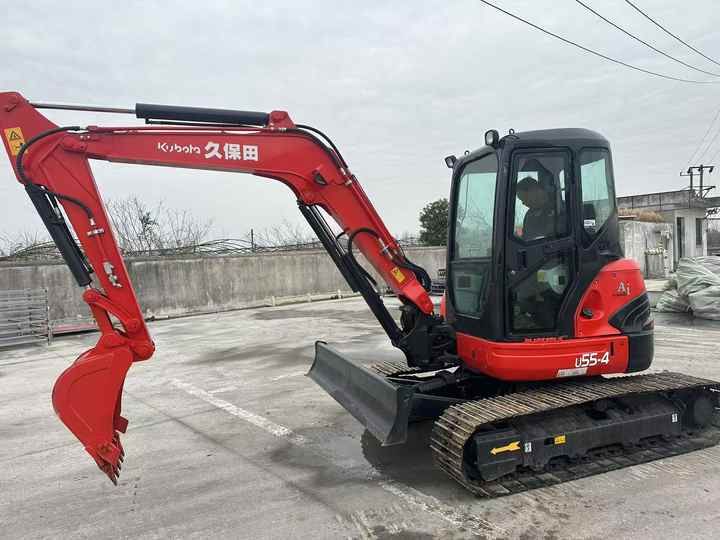2022 Kubota U55-4 mini excavator side view
