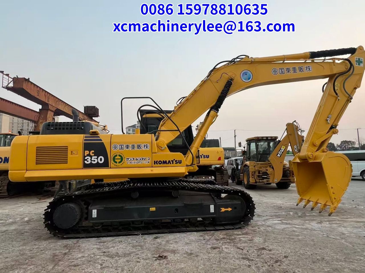 2023 Komatsu PC350 crawler excavator, side view 2023 Komatsu PC350 crawler excavator, side view