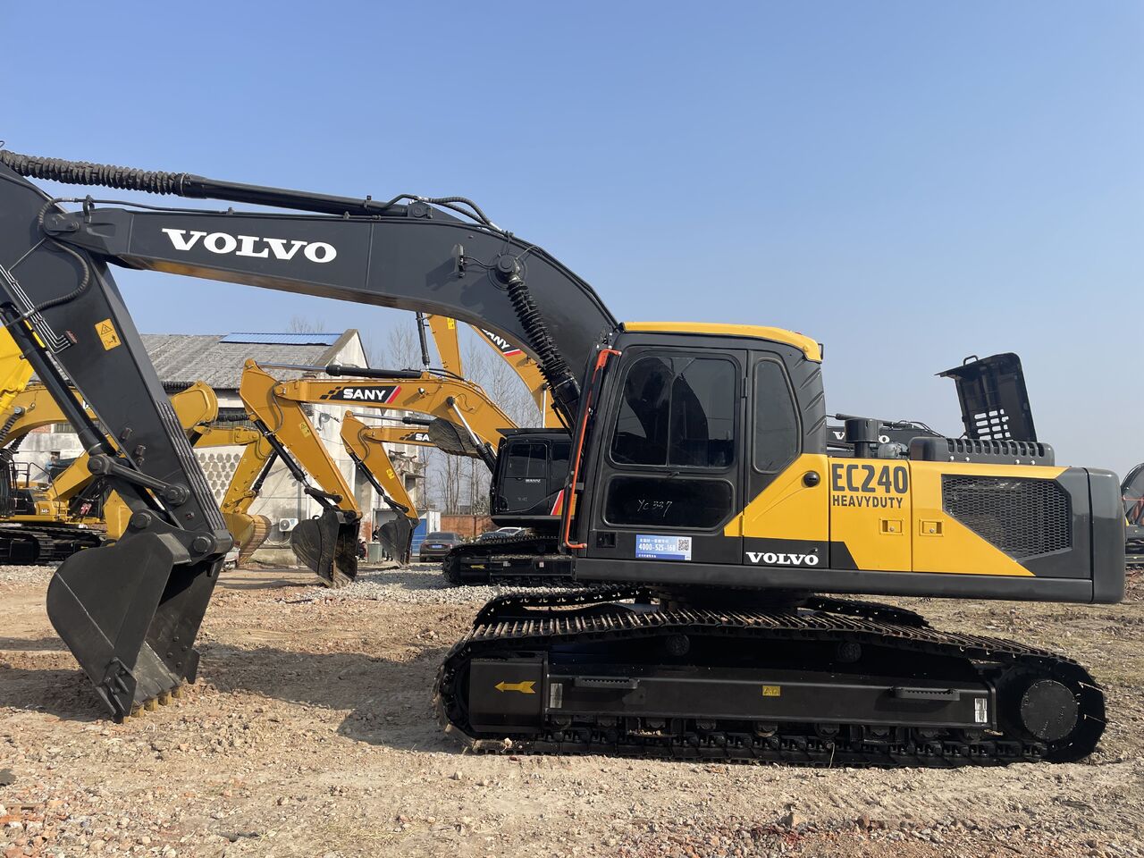 2026 Volvo EC240 crawler excavator, side profile view 2026 Volvo EC240 crawler excavator, side profile view