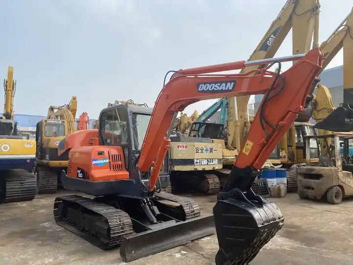 2019 Doosan DX60 crawler excavator, side view 2019 Doosan DX60 crawler excavator, side view