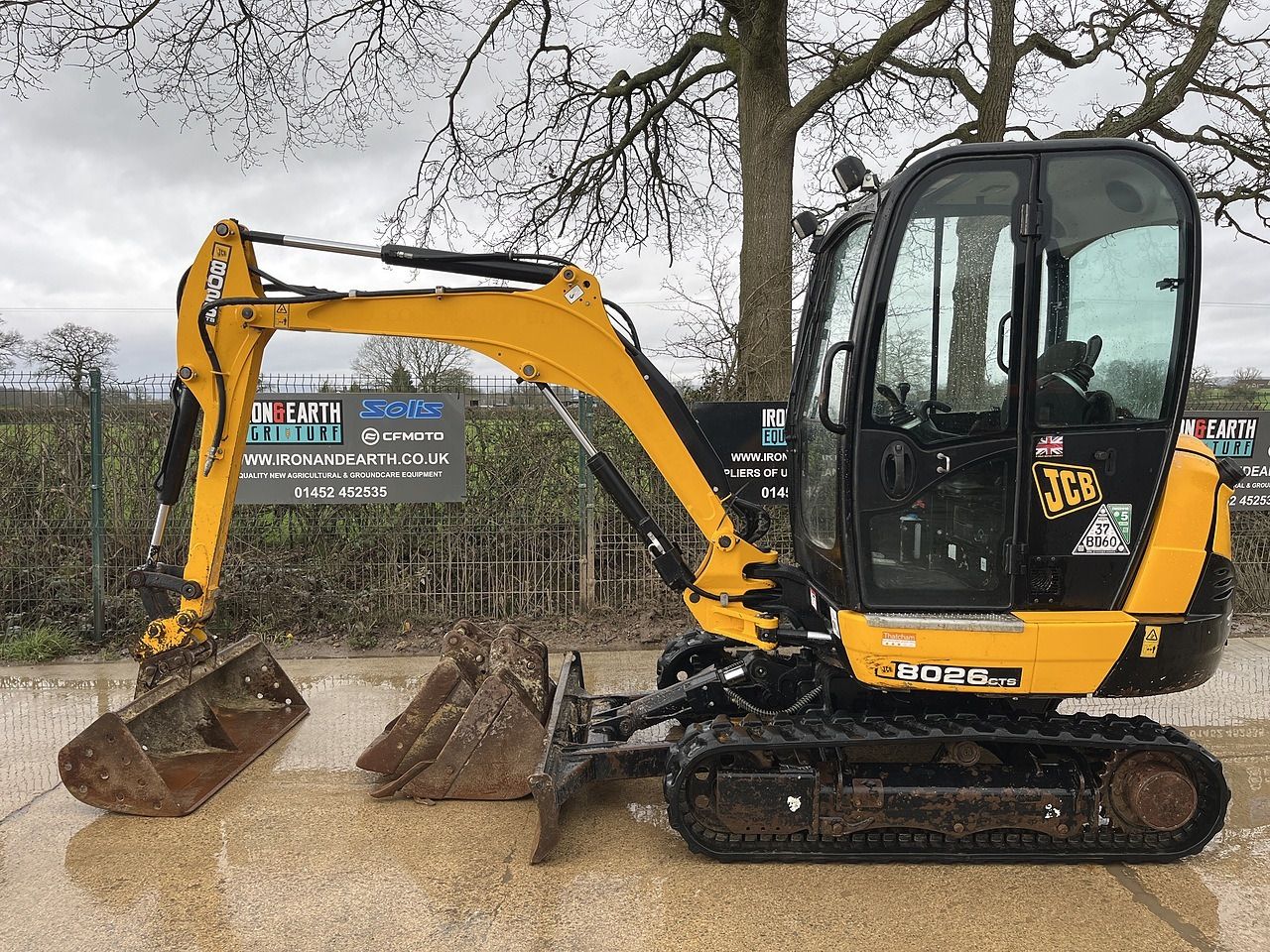 2021 JCB 8026 CTS mini excavator, side profile view 2021 JCB 8026 CTS mini excavator, side profile view