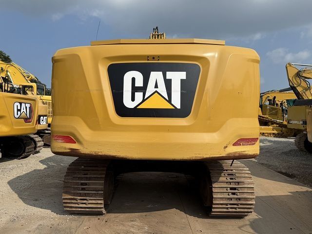 2018 Caterpillar 320-07A crawler excavator, rear view