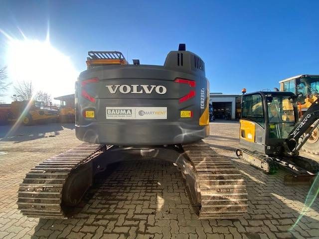 2019 Volvo ECR235EL crawler excavator, rear view