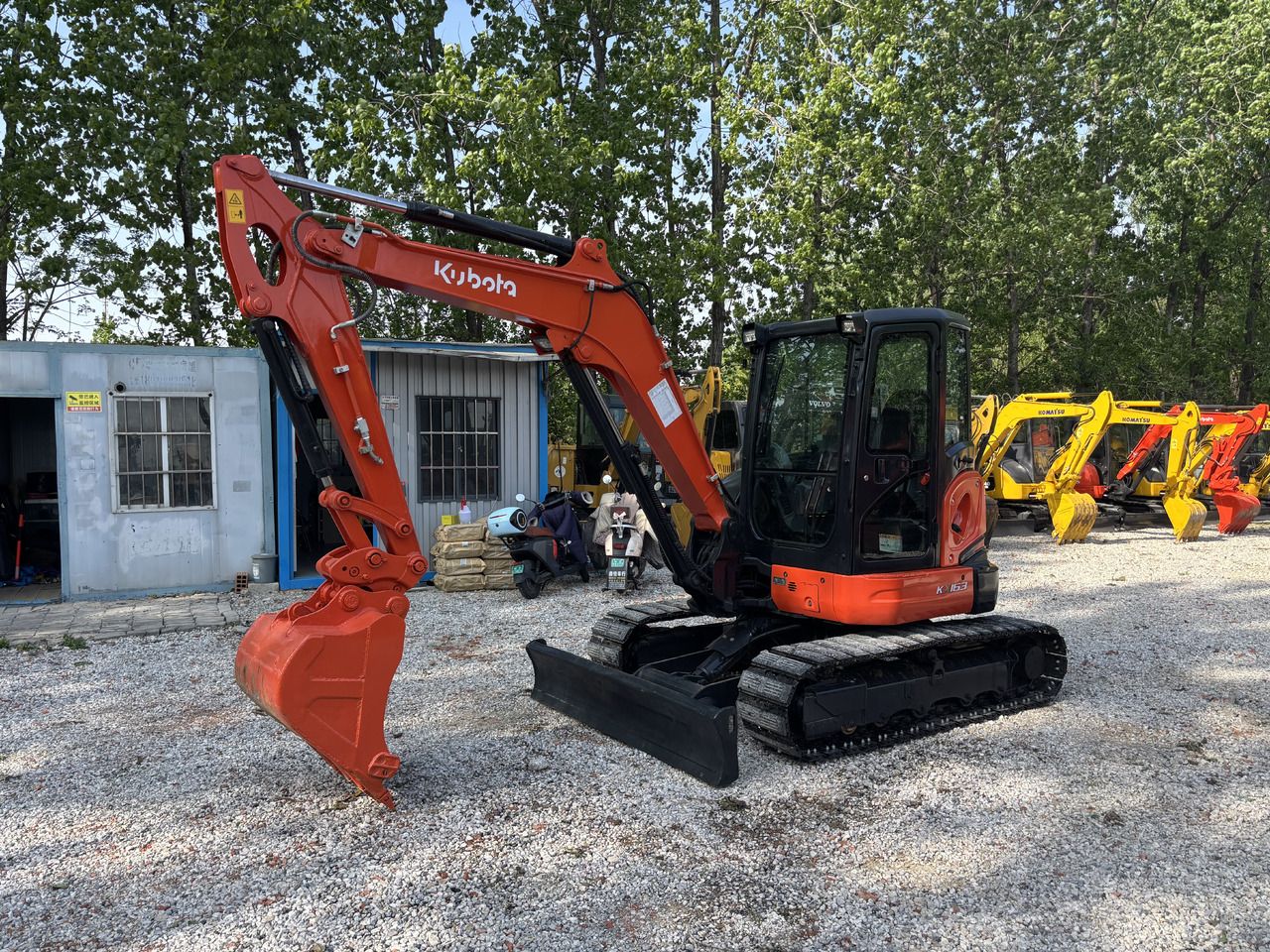 2023 Kubota KX161-3S mini excavator, side profile view 2023 Kubota KX161-3S mini excavator, side profile view