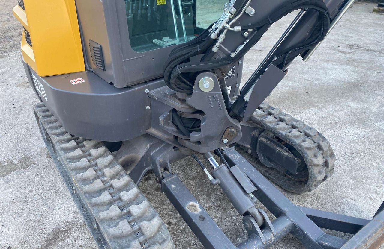 2020 Volvo EC27D mini excavator boom and cab detail 2020 Volvo EC27D mini excavator boom and cab detail