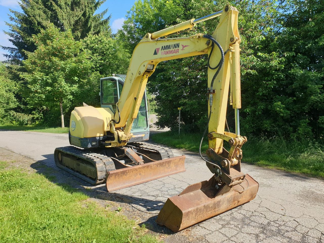 2007 Yanmar VIO75 A mini excavator, side view